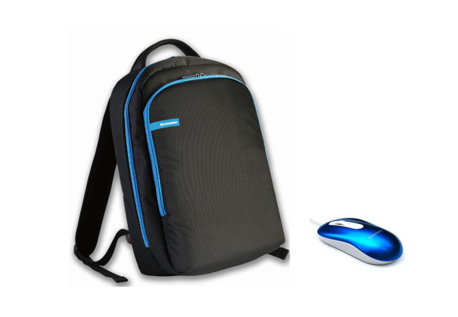 联想Z系列笔记本双肩包鼠套装 ZB400CM（珊瑚蓝）图片