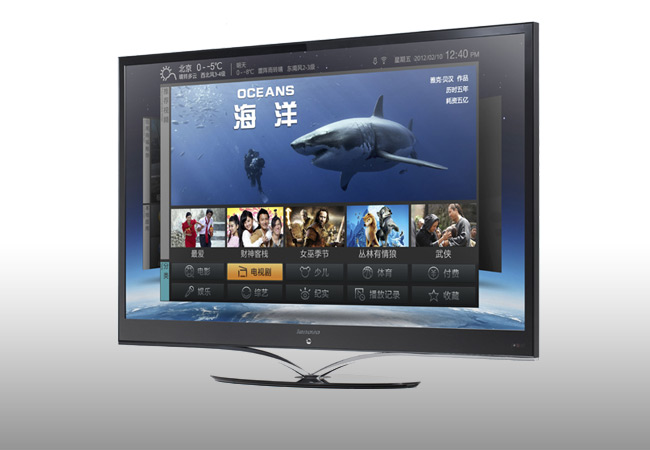联想（Lenovo） 55K81 55英寸 全高清3D智能电视（黑色） 图片