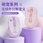 异能者无线鼠标N300 喵喵蜜桃粉图片