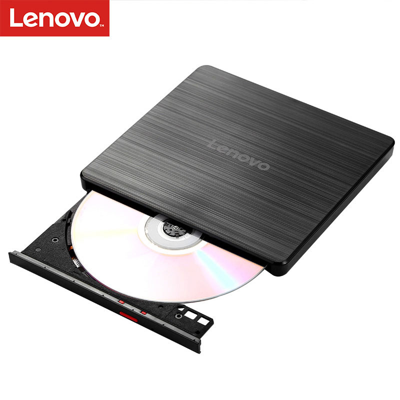 联想USB外置光驱便携式 DVD刻录光驱简单操作 一键刻录图片