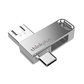 thinkplus 128GB USB3.0 Type-C Micro USB 三合一U盘 MU100系列 银色图片
