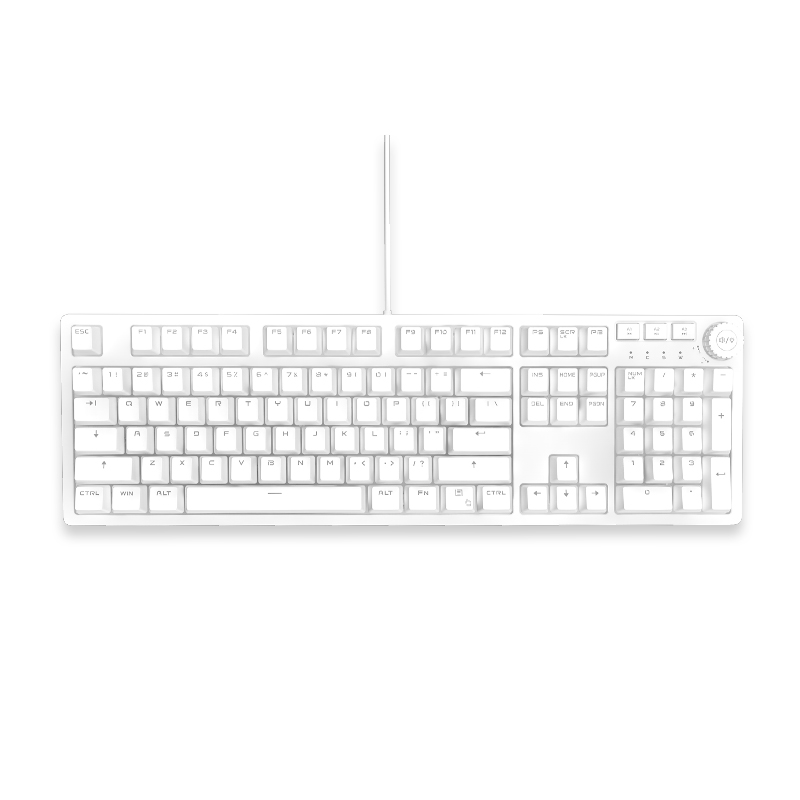 联想一键服务机械键盘K310 白色 青轴