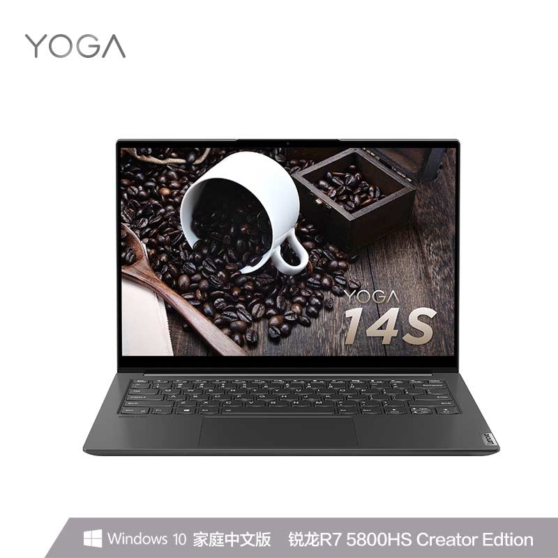 YOGA 14s 2021款 14.0英寸全面屏超轻薄笔记本电脑 深空灰图片