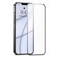 倍思 0.4mm全屏全玻璃康宁钢化膜 For iP 6.7寸 （单片装+贴膜神器）黑色图片