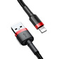 倍思 卡福乐数据线 USB For lightning 2.4A 1M 红色壳+黑色线图片