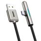 倍思 七彩流光灯 手游数据线 USB For Type-C 40W 1m 黑色图片