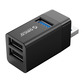 奥睿科（ORICO)USB3.0扩展迷你三合一HUB铝壳款MINI-U32L-BK-黑色图片