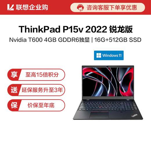 【企业购】ThinkPad P15v 2022 锐龙版 专业