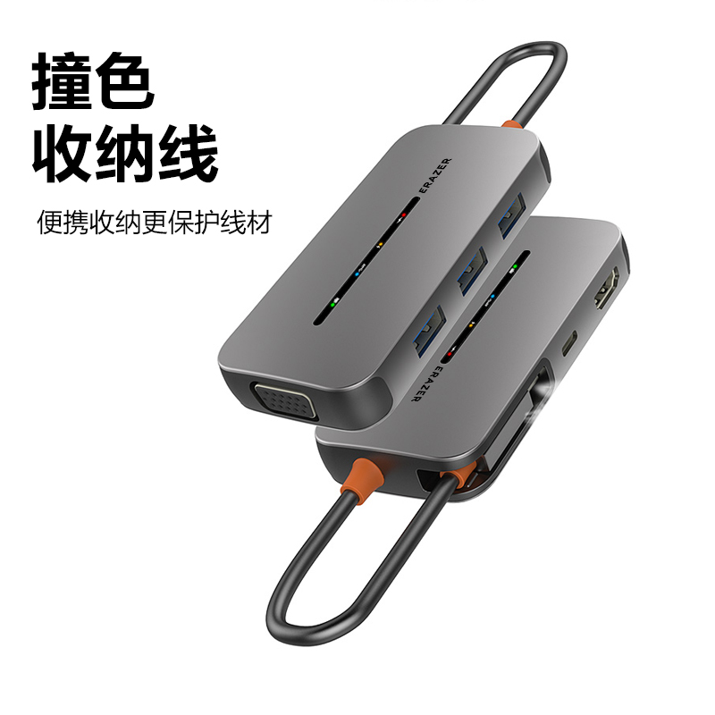 异能者USB-C 6合1多功能扩展坞DC06图片