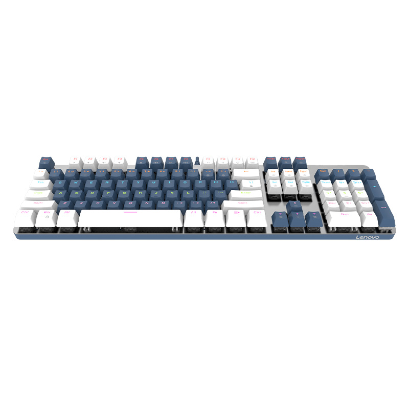 联想有线机械键盘MK5 风暴蓝