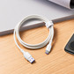 倍思 智简数据线USB to Type-C 100W 1m 白色图片