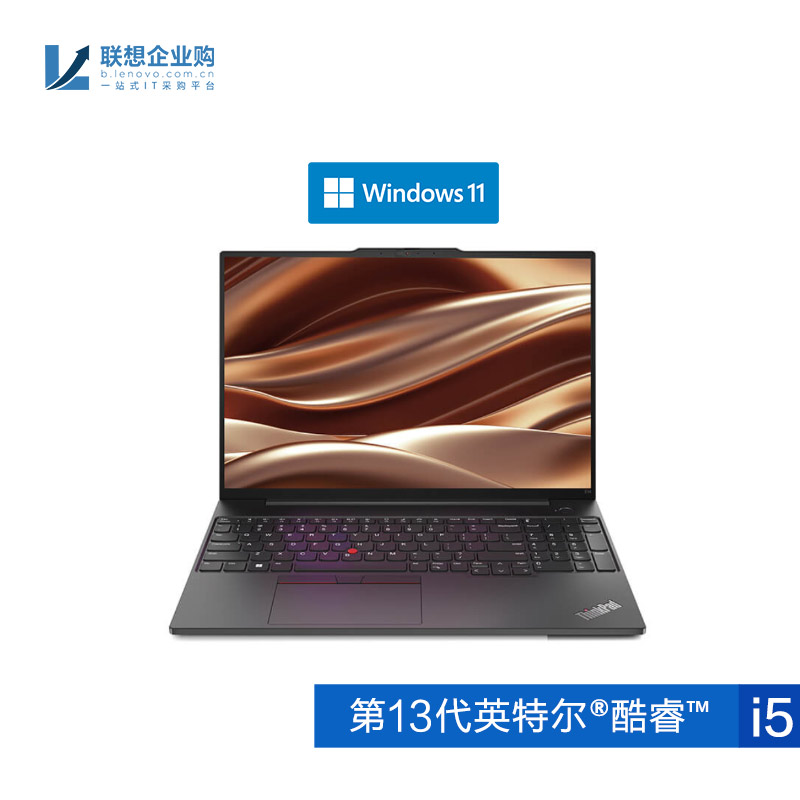 【企业购】ThinkPad E16 2023 英特尔酷睿i5 经典商务本 3RCD