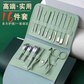 锋利碳钢指甲刀套装16件套 绿色图片