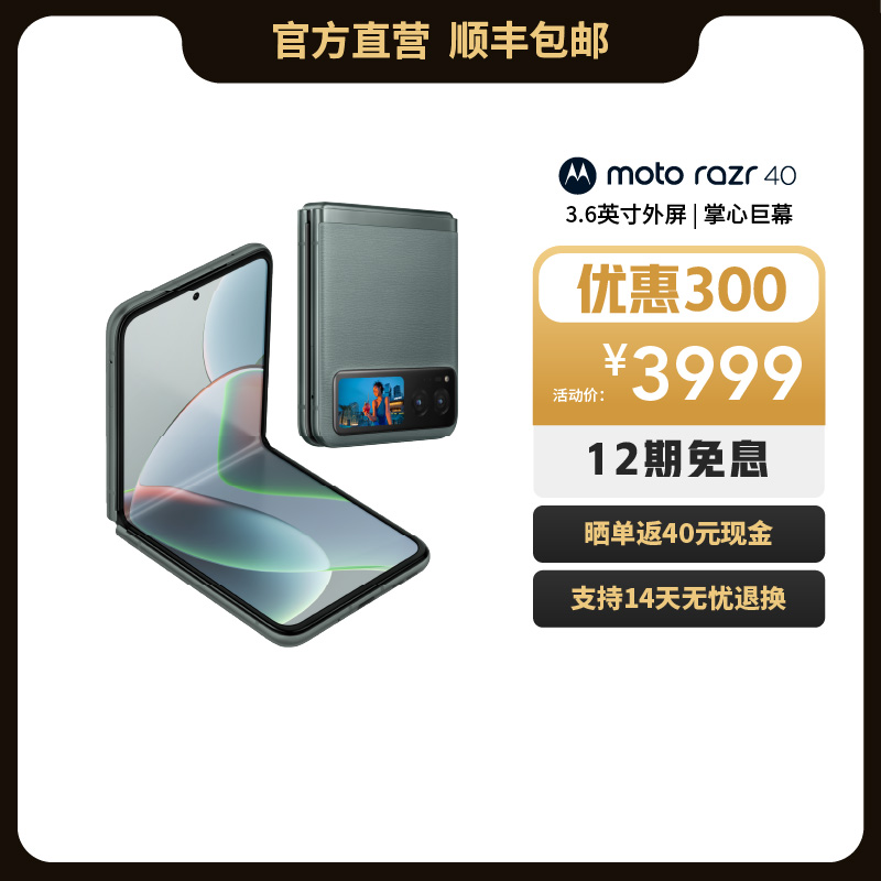 摩托罗拉 moto razr 40 8GB+256GB 天青灰