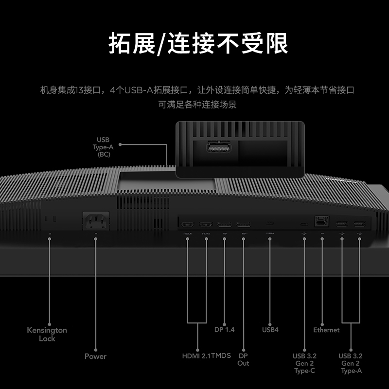 联想/ThinkVision 4K超清分辨率 31.5英寸IPS显示器 P32pz-30图片