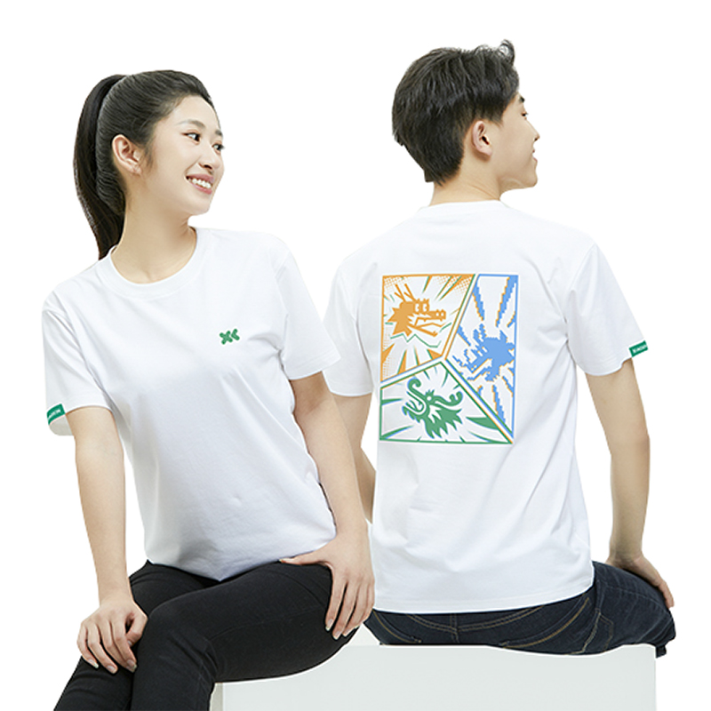 联想小新T-shirt龙行龘龘（白色）L号图片