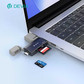 迪沃星速系列双头USB+Type-C 2.0转SD/TF二合一读卡器 黑色图片