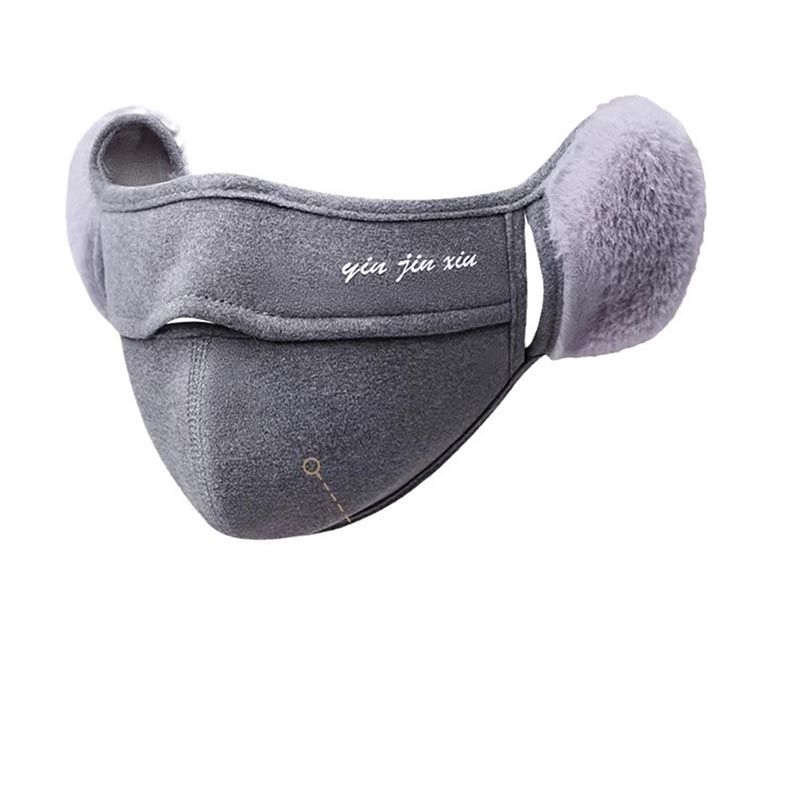 加厚护耳毛绒保暖口罩